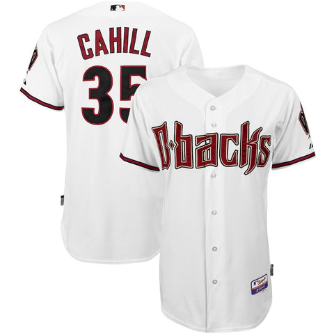Trevor Cahill Arizona Diamondbacks Majestic Home 6300 Player Authentic Jersey - White