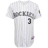 Michael Cuddyer Colorado Rockies Majestic 6300 Player Cool Base Authentic Jersey - White/Purple