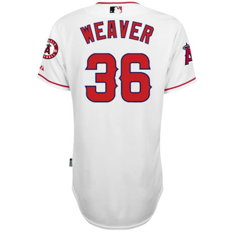 Jered Weaver Los Angeles Angels Majestic 6300 Player Authentic Jersey - White