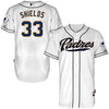 James Shields San Diego Padres Majestic 6300 Player Authentic Jersey - White