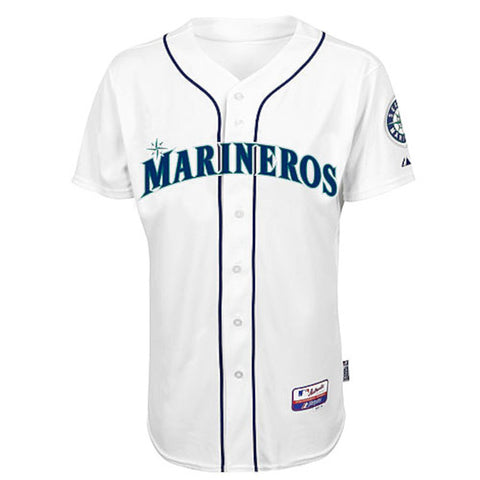 Seattle Mariners Majestic Team Authentic Jersey - White -