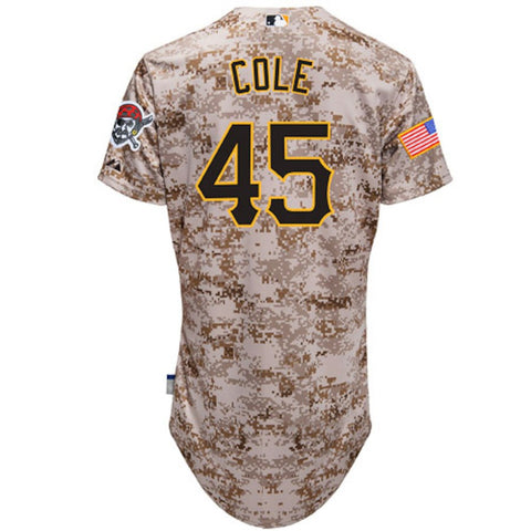 Gerrit Cole Pittsburgh Pirates Majestic Camo 6300 Player Authentic Jersey