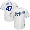 Johnny Cueto Kansas City Royals Majestic 2015 World Series Champions Cool Base Player Jersey - White