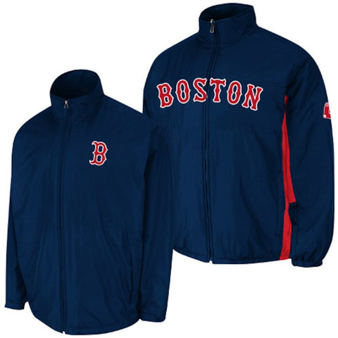 Boston Red Sox Majestic Authentic Collection Triple Climate 3-in-1 On Field Therma Base Jacket - Navy