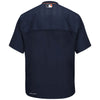 Detroit Tigers Majestic On-Field Training Short Sleeve Half-Zip Jacket - Navy