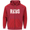 Cincinnati Reds Majestic First Play Full-Zip Hoodie - Red