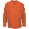 New York Mets Majestic On Field Practice Pullover Sweatshirt - Orange