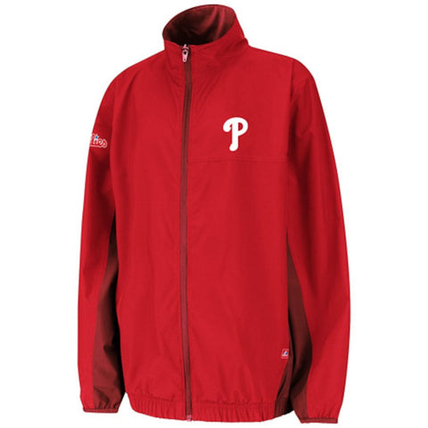 Philadelphia Phillies Majestic Springtide Full Zip Jacket - Red