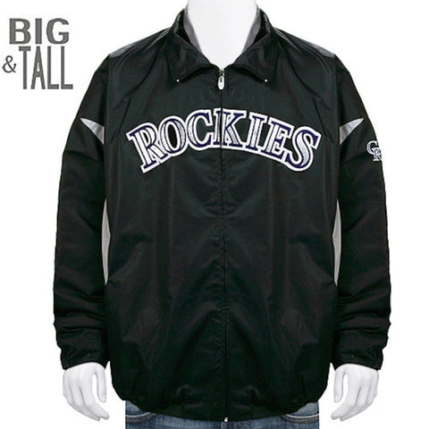 Colorado Rockies Majestic Triple Peak Premier Full-Zip Therma Base Jacket - Black