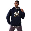 Milwaukee Brewers Majestic Scoring Position Hoodie - Navy