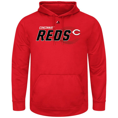 Cincinnati Reds Majestic Receiving End Hoodie - Red