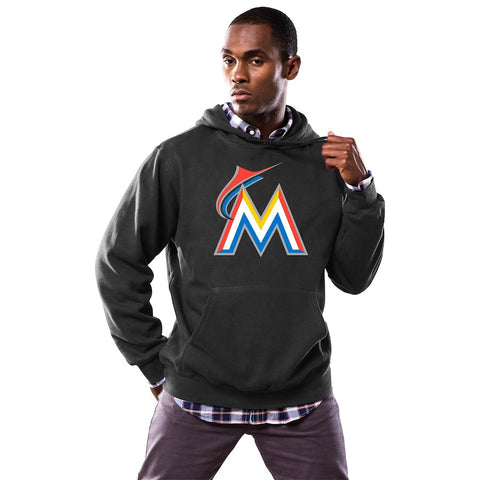 Miami Marlins Majestic Scoring Position Hoodie - Black
