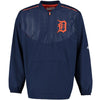 Detroit Tigers Majestic On Field Cool Base Training Half-Zip Jacket - Navy -