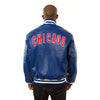Chicago Cubs JH Design Team Color Leather Jacket - Royal