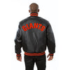 San Francisco Giants JH Design Team Color Leather Jacket - Black