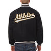 Oakland Athletics JH Design Team Color Wool Jacket - Black