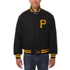 Pittsburgh Pirates JH Design Team Color Wool Jacket - Black