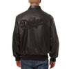 Los Angeles Dodgers JH Design Tonal Leather Jacket - Black