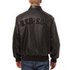 Boston Red Sox JH Design Tonal Leather Jacket - Black