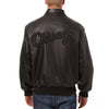 Chicago White Sox JH Design Tonal Leather Jacket - Black