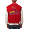 St. Louis Cardinals JH Design Two-Tone Wool & Leather Jacket - Red/White
