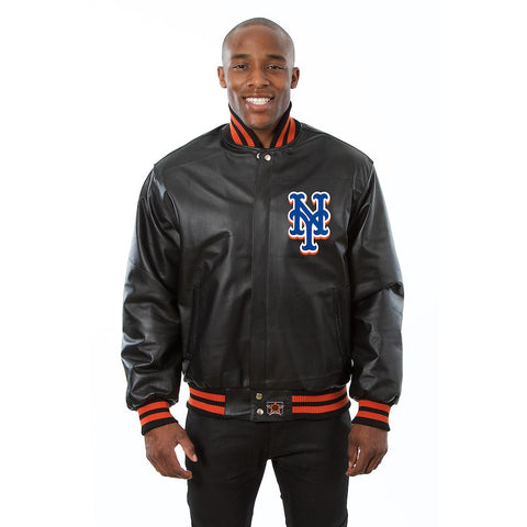 New York Mets JH Design Team Color Leather Jacket