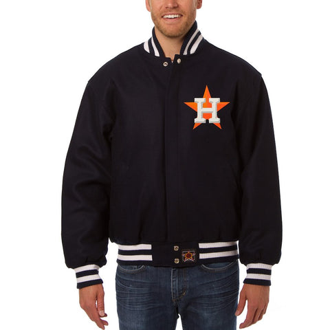 Houston Astros JH Design Team Color Wool Jacket - Navy