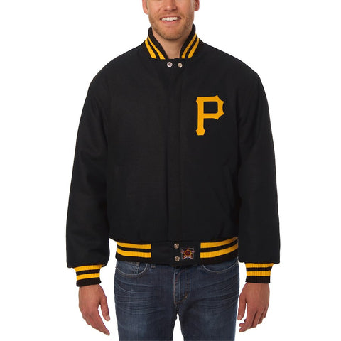 Pittsburgh Pirates JH Design Team Color Wool Jacket - Black