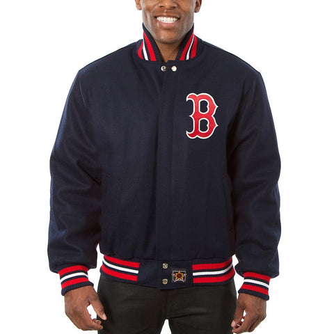 Boston Red Sox JH Design Team Color Wool Jacket - Navy