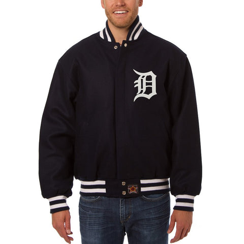 Detroit Tigers JH Design Team Color Wool Jacket - Navy