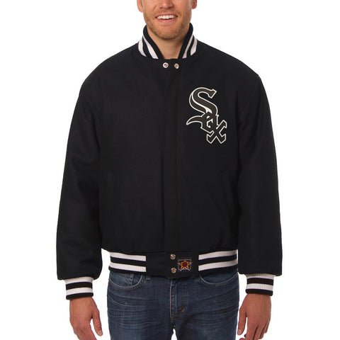 Chicago White Sox JH Design Team Color Wool Jacket - Black