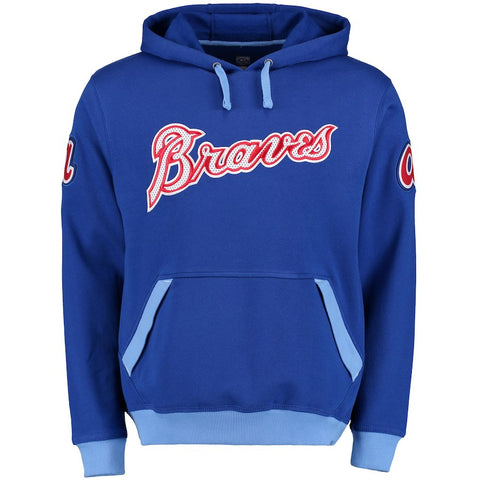 Atlanta Braves Majestic Reach Forever Cooperstown Collection Pullover Hoodie - Royal