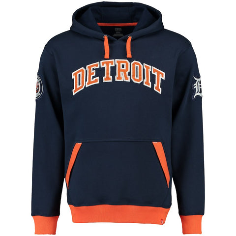 Detroit Tigers Majestic Reach Forever Cooperstown Pullover Hoodie - Navy