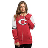 Cincinnati Reds Majestic Women's Big Time Attitude Full-Zip Hoodie - Red