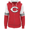 Cincinnati Reds Majestic Women's Big Time Attitude Full-Zip Hoodie - Red