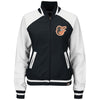 Baltimore Orioles Majestic Women's Athletic Greatness Full-Zip Varsity Jacket - Black