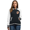 Baltimore Orioles Majestic Women's Athletic Greatness Full-Zip Varsity Jacket - Black
