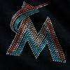 Miami Marlins Majestic Women's Dream Of Diamonds Full-Zip Hoodie - Black