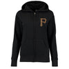 Pittsburgh Pirates Majestic Women's Dream Of Diamonds Full-Zip Hoodie - Black