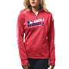 Los Angeles Angels Majestic Women's Authentic Collection 1/4-Zip Streak Fleece - Red