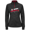 Arizona Diamondbacks Majestic Women's Authentic Collection 1/4-Zip Streak Fleece - Black