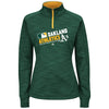 Oakland Athletics Majestic Women's Authentic Collection 1/4-Zip Streak Fleece - Green