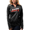Baltimore Orioles Majestic Women's Authentic Collection 1/4-Zip Streak Fleece - Black