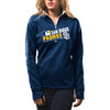 San Diego Padres Majestic Women's Authentic Collection 1/4-Zip Streak Fleece - Navy