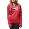 Cincinnati Reds Majestic Women's Authentic Collection 1/4-Zip Streak Fleece - Red