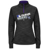 Colorado Rockies Majestic Women's Authentic Collection 1/4-Zip Streak Fleece - Black