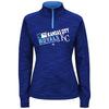 Kansas City Royals Majestic Women's Authentic Collection 1/4-Zip Streak Fleece