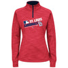 St. Louis Cardinals Majestic Women's Authentic Collection 1/4-Zip Streak Fleece - Red