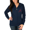 Atlanta Braves Majestic Women's Dream Of Diamonds Full-Zip Hoodie - Navy