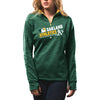 Oakland Athletics Majestic Women's Authentic Collection 1/4-Zip Streak Fleece - Green